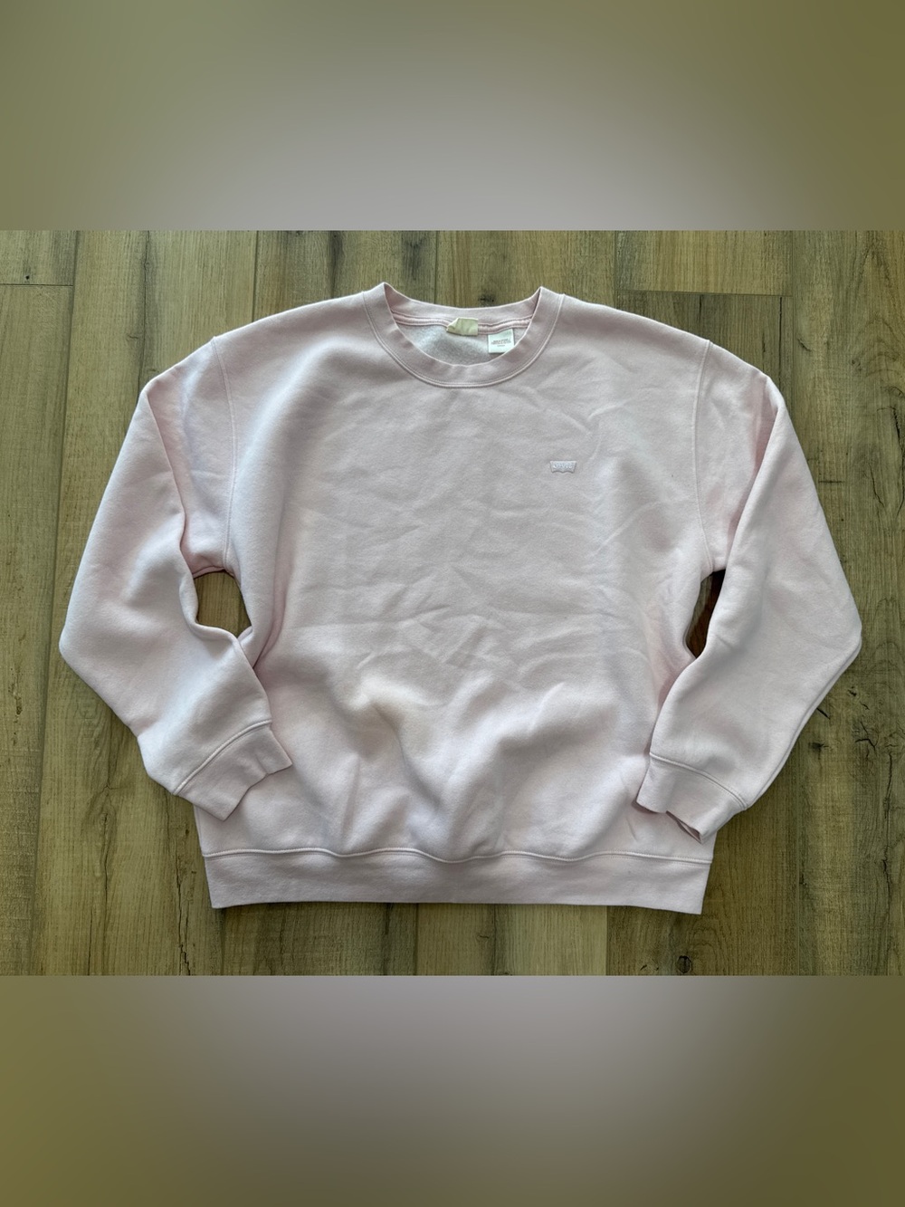 3 for $25 Levis Pink Hoodie S Powder Pink Cotton Crewneck Embroidered Super Soft